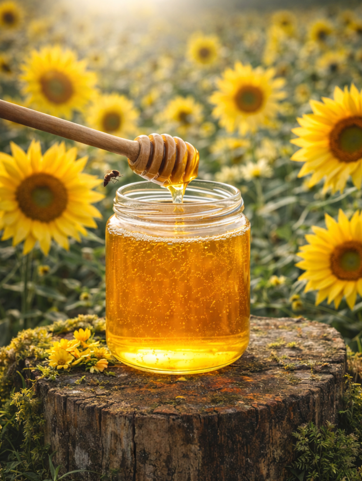 Miere de albine de floarea-soarelui ecologică - 1